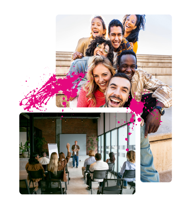 Workshop im Roooar Room in Hamburg, bei dem Gruppen gemeinsam arbeiten und sich austauschen